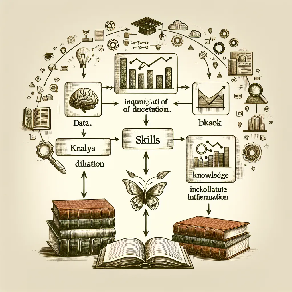 Education, Learning, Data, Skills, Sequence in the style of Pablo Picasso