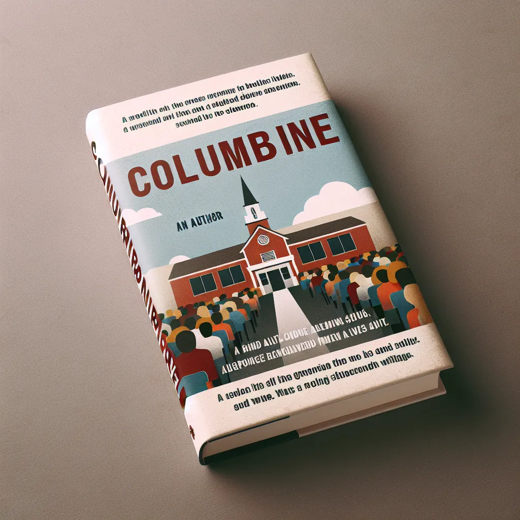 Book cover of "Columbine" by Dave Cullen, featuring a headline about the shooters and a background image of a school setting.