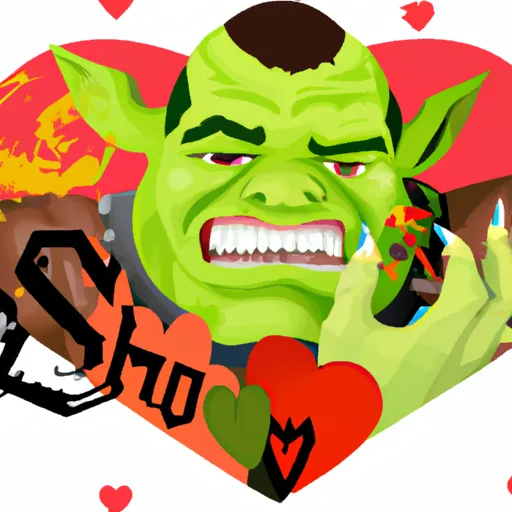 Shrek, Encantador, Trato, Amor, Fantasía in an abstract style