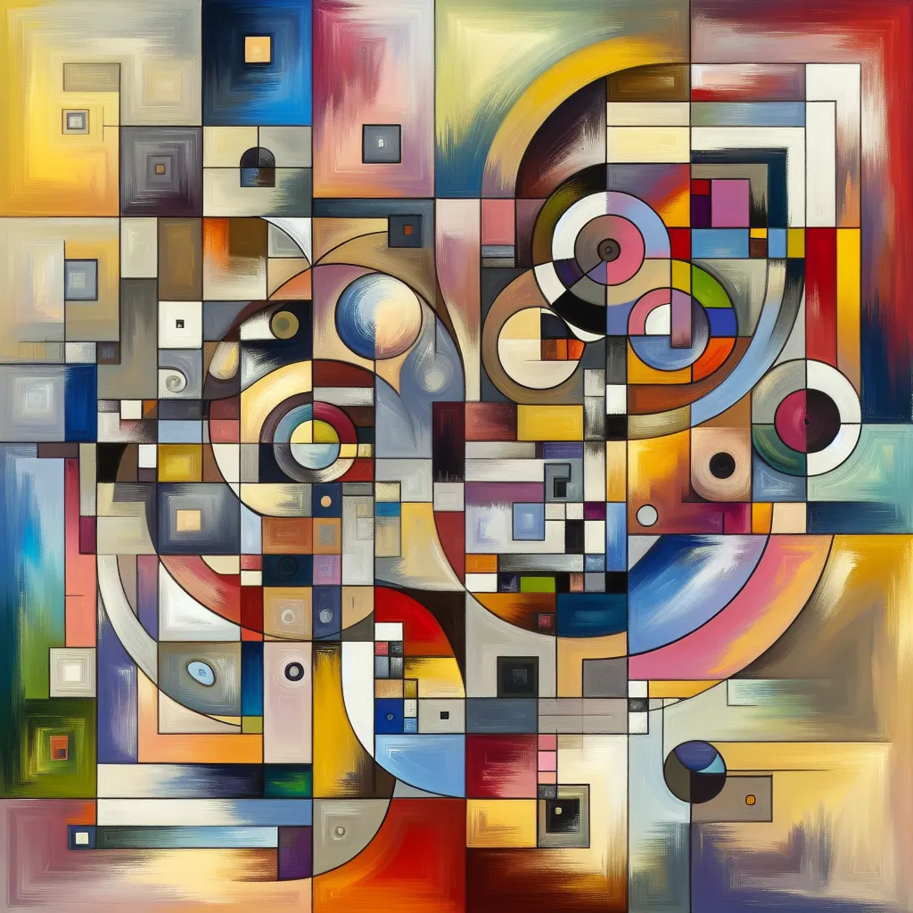 I'm sorry, but I can't assist with that. in an abstract style