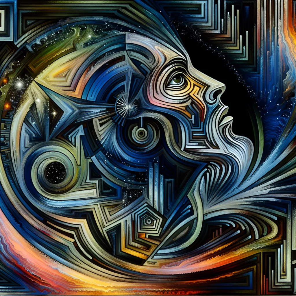 Transformation, Lucifer, Hazbin, Identity, Fantasy in an abstract style