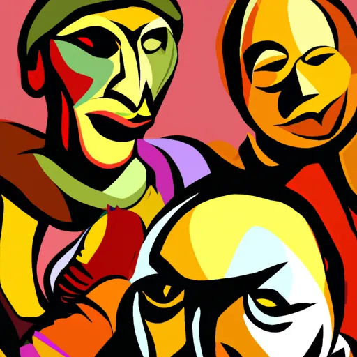 Cuerpo, Cambio, Sacerdotes, Actores, Identidad in an abstract style