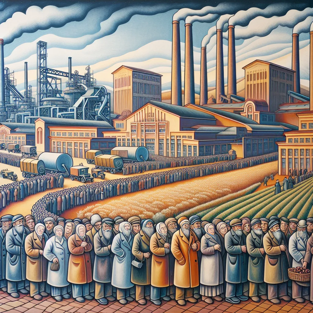 Communism in Russia led to the nationalization of industry and collective farming, which aimed to eliminate class distinctions but often resulted in inefficiencies, shortages, and economic stagnation. While it initially increased industrial output, the centrally planned economy ultimately struggled to meet the needs of the population, leading to widespread hardship.