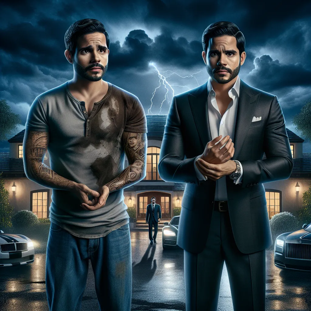 Título: "Hasta que el cuerpo nos separe"

En una extraña noche de tormenta, Rafael Medina y Marco Valenzuela, archienemigos, sufren un accidente que provoca un misterioso intercambio de cuerpos. Rafael, un hombre sencillo y humilde, se encuentra atrapado en el atractivo y carismático cuerpo de Marco, un poderoso magnate acostumbrado a tener todo lo que desea. 

Mientras Marco, ahora en el cuerpo de Rafael, busca desesperadamente la forma de revertir el hechizo que los ha unido, se enfrenta a la 