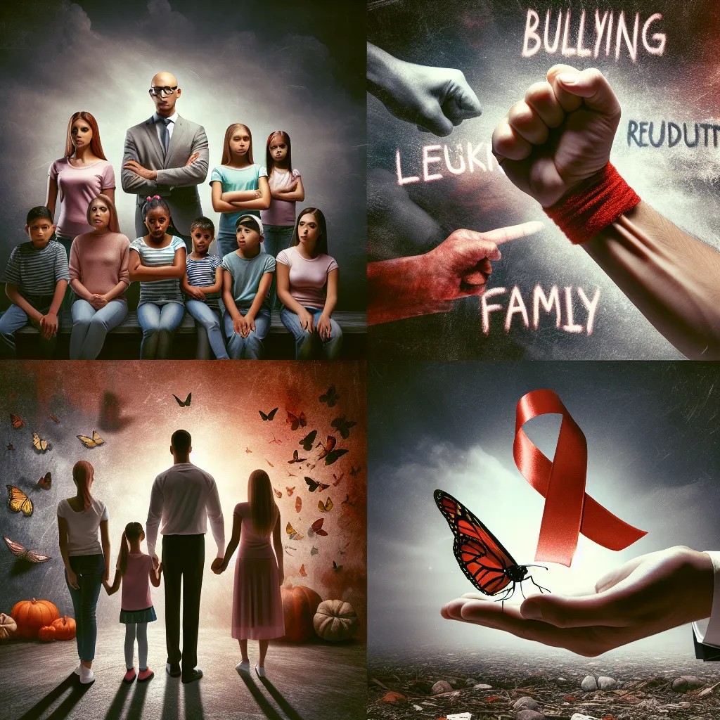 Bullying, Redención, Leucemia, Familia, Transformación in the style of Pablo Picasso