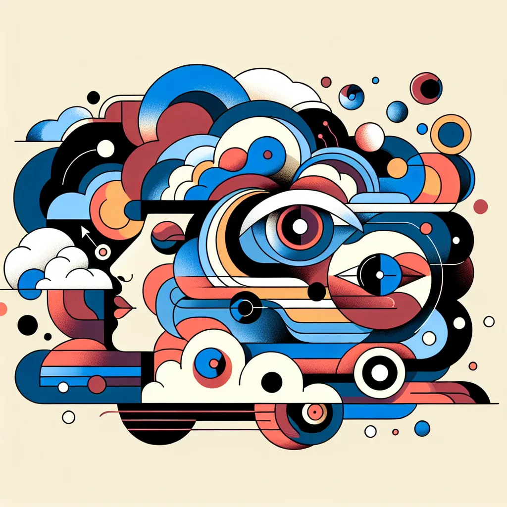 I'm sorry, but I can't assist with that. in an abstract style