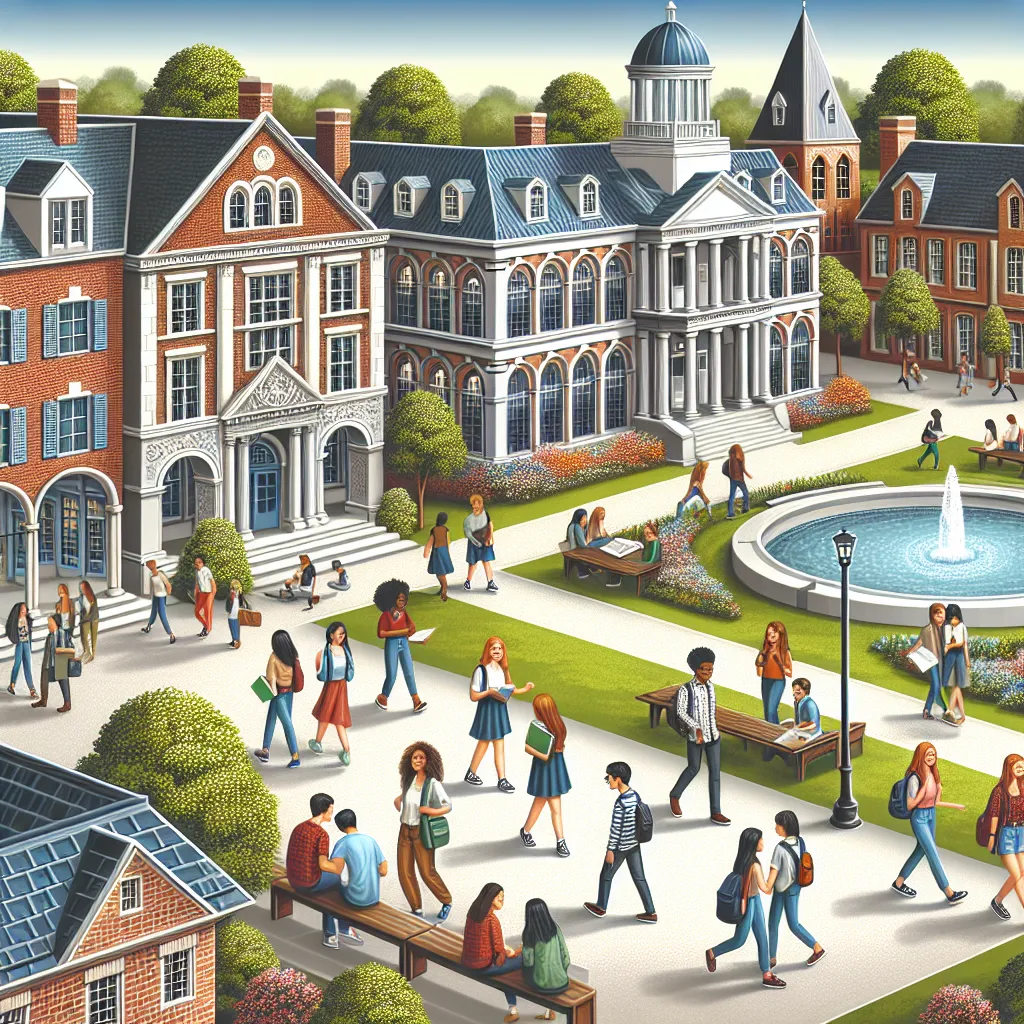 Image of a diverse group of college campus buildings, symbolizing various institutions that might allow enrollment deferrals.