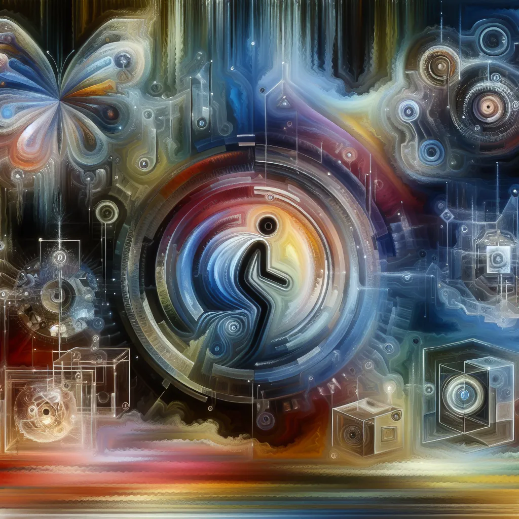 Transformation, Fizzarolli, Identity, Memory, Reality in an abstract style