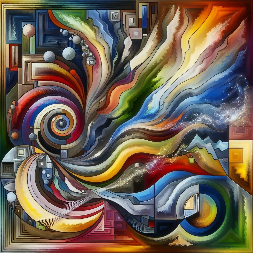 Purposeful, Free, Stimulating, Problems, Environment in an abstract style