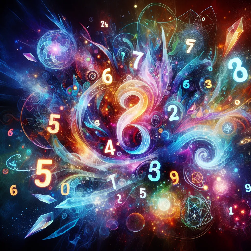 Lottery, Spell, Win, Numbers, Experience in an abstract style