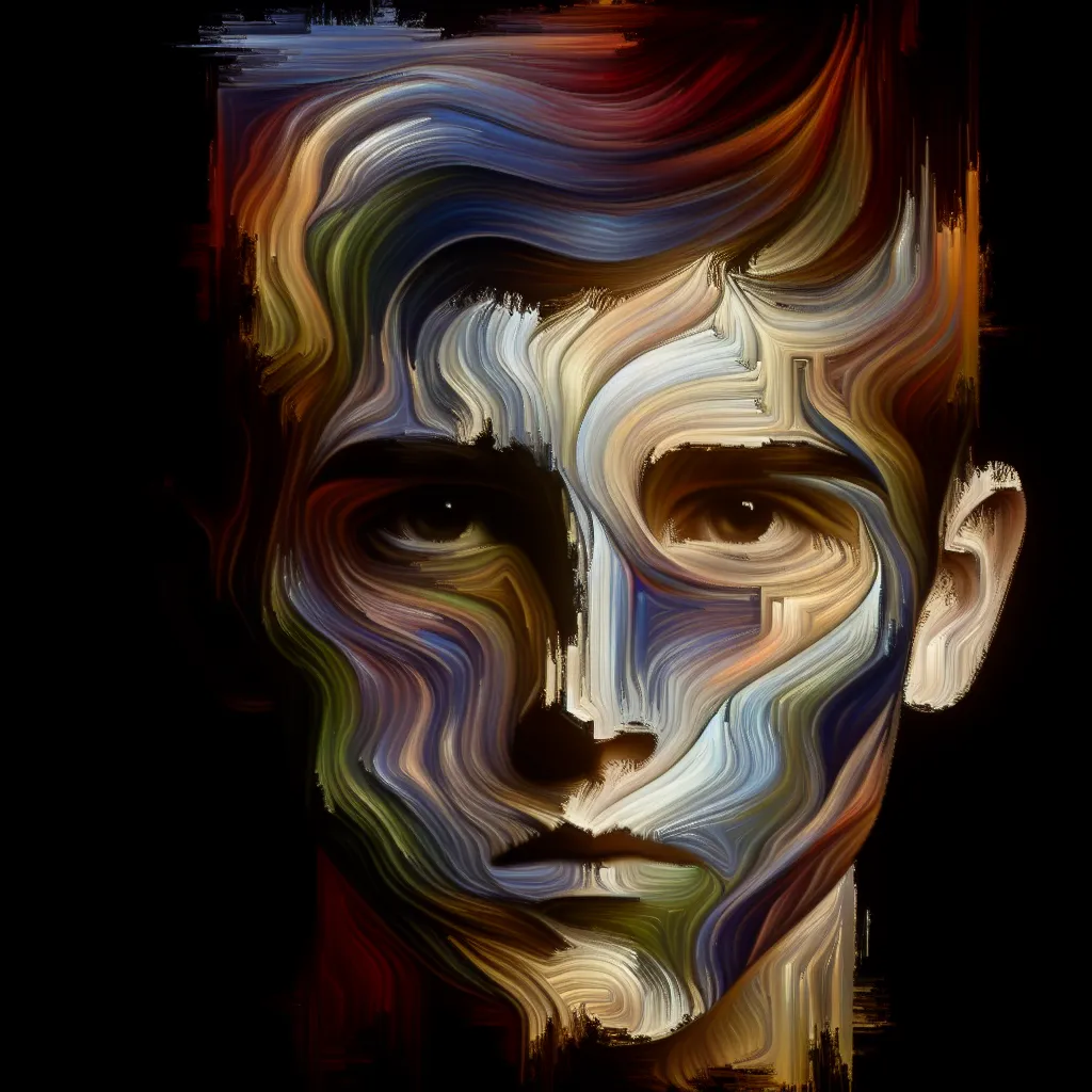 Joven, Bullying, Narcisista, Redención, Conflicto in an abstract style