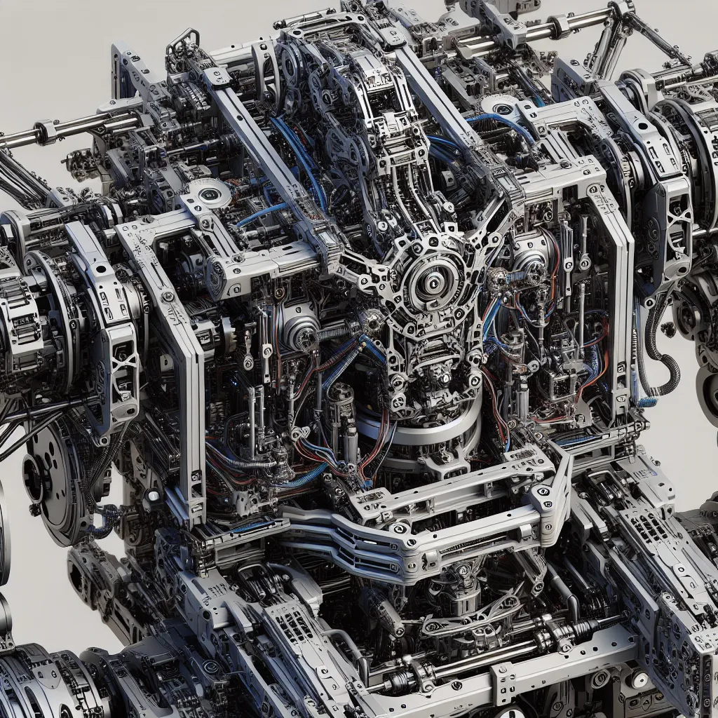 Image of a robot showcasing its chassis, highlighting the structural components.