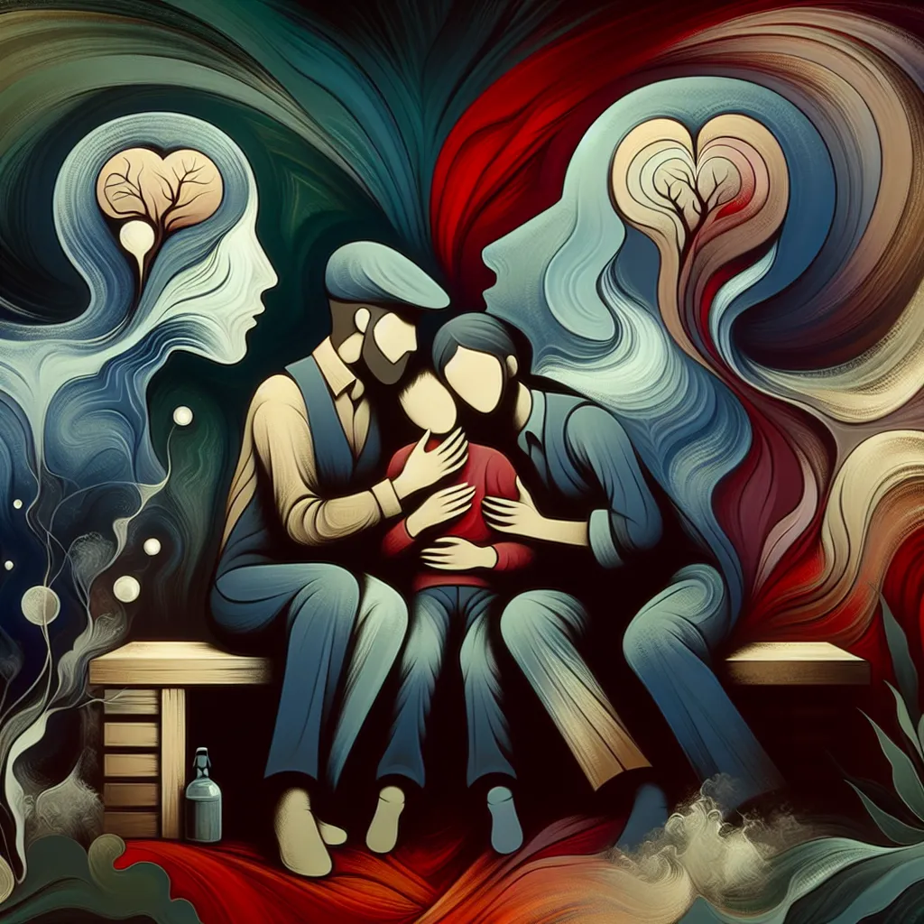 Historia, Hermanos, Amor, Mafia, Conflicto in an abstract style