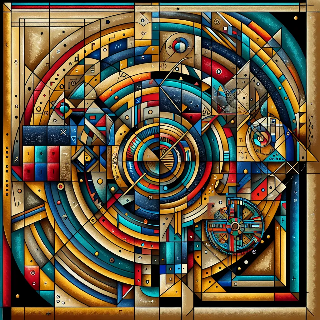 Shapes, Treasure, Activity, Indigenous, Mathematics in an abstract style