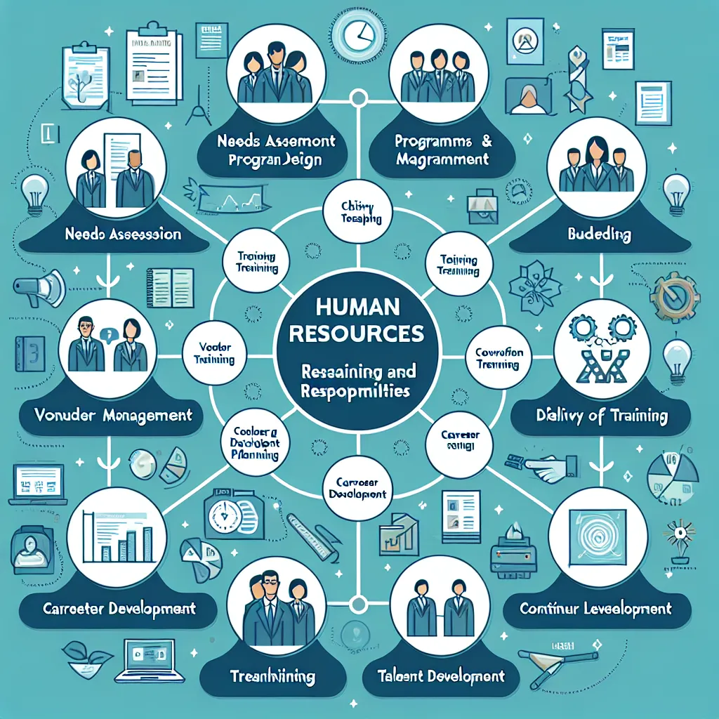 Here are ten functions that the Human Resources (HR) department typically oversees concerning Training and Development (T&D) initiatives within an organization:

1. **Needs Assessment**: HR conducts evaluations to identify training needs within the organization by analyzing performance gaps and employee skills.

2. **Program Design**: HR develops tailored training programs that align with organizational goals and address the specific needs and learning styles of employees.

3. **Budgeting**: HR 