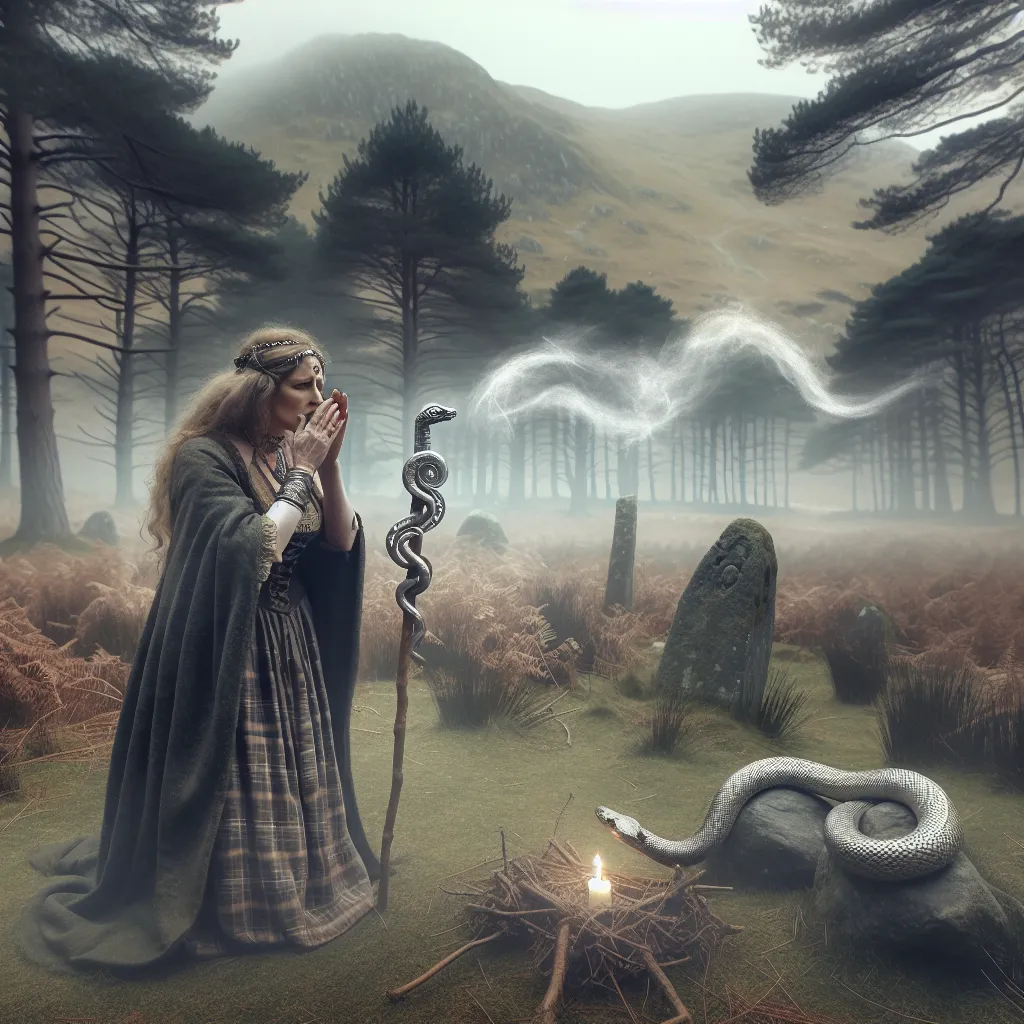 Title: The Eternal Wraith of Wales: A Biography of Seraphina Serpentis

Born under the towering peaks of Snowdonia in Wales, in the misty year of 1775, Seraphina Serpentis came into the world as a seemingly ordinary child. Her family, steeped in the traditions of ancient druidic practices, honored the land's rich folklore and the mystical creatures believed to inhabit it. Seraphina grew up listening to tales of serpents, guardians of hidden wisdom and harbingers of transformation. Little did she