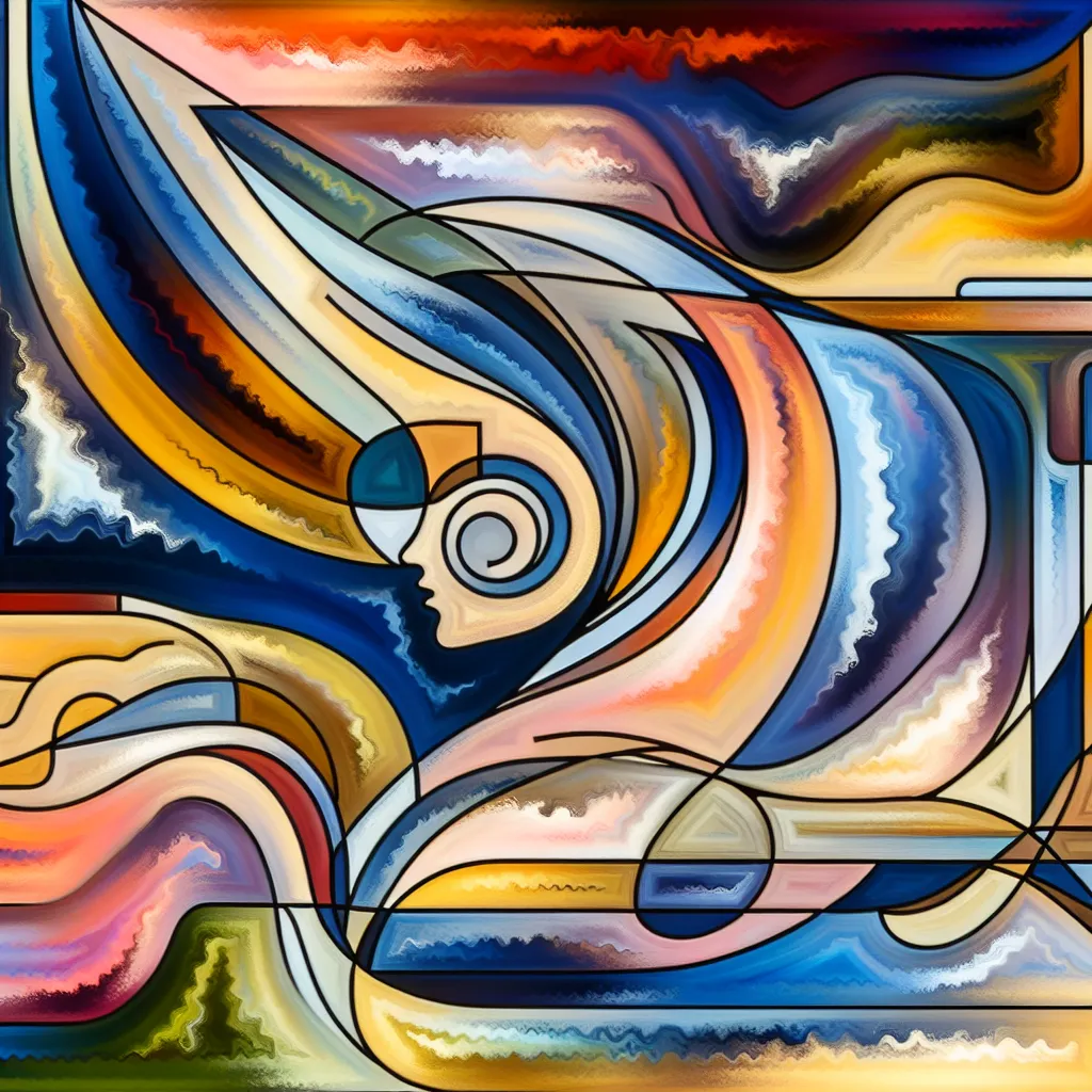 Transformation, Lucifer, Hazbin, Identity, Experience in an abstract style