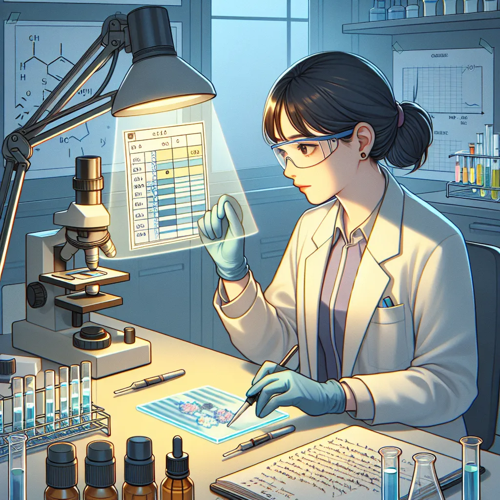 I'm here to help you create an image description related to the described experiment. Please provide me with the specific setting or components you'd like visualized for the conclusion of the TLC experiment. For example, would you like an image of the TLC plates under different conditions, or perhaps the process of analyzing the chromatogram?