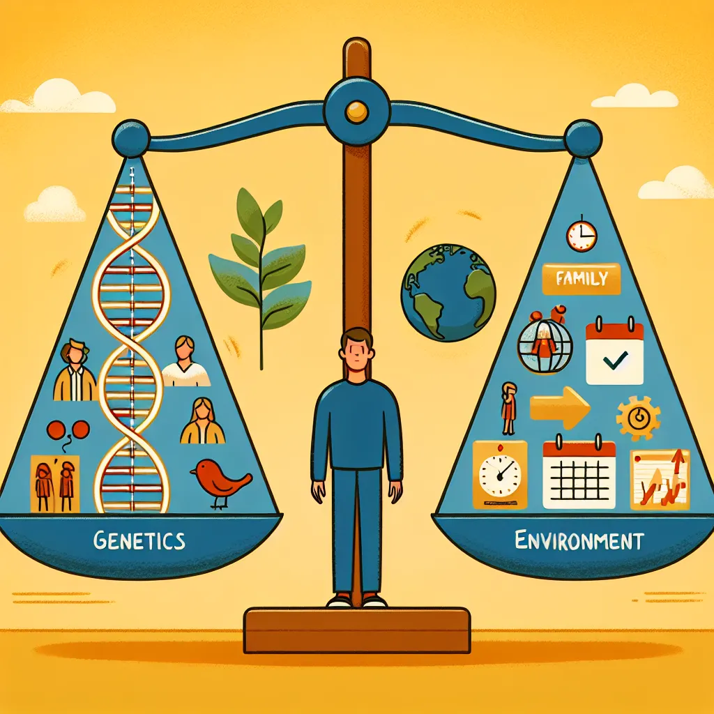 The debate between genetics and environment shaping individuals is complex. Genetics provide the biological framework, influencing traits like temperament and intelligence. However, environmental factors, such as upbringing, culture, and experiences, significantly impact personal development. Research suggests that both elements interact continuously, shaping behavior and personality. Ultimately, it is the unique interplay between genetics and environment that molds each person.