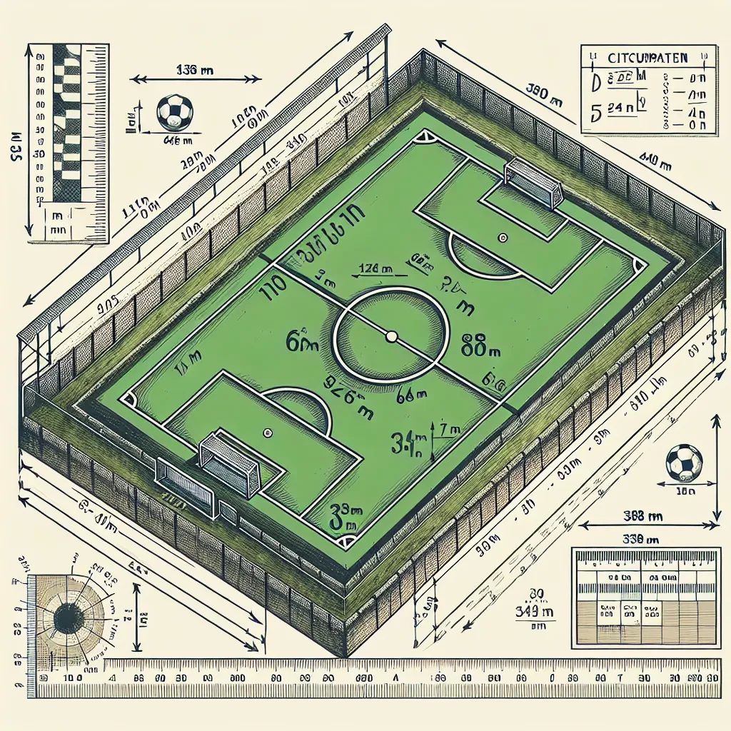 For å finne omkretsen av en rektangulær fotballbane, bruker vi formelen:

Omkrets = 2 * (lengde + bredde)

Lengden på banen er 105 m, og bredden er 64 m.

Omkrets = 2 * (105 m + 64 m)  
Omkrets = 2 * (169 m)  
Omkrets = 338 m

Så, omkretsen av banen er **338 m**.