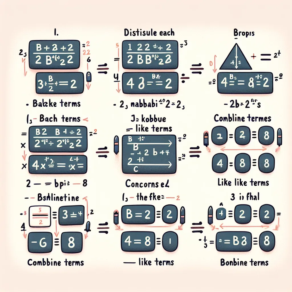 To simplify the expression \((b^2 - 2b + 4)(b - 2)\), we can use the distributive property (also known as the FOIL method for binomials). 

1. Multiply each term in the first expression by each term in the second expression:

\[
(b^2)(b) + (b^2)(-2) + (-2b)(b) + (-2b)(-2) + (4)(b) + (4)(-2)
\]

2. This expands to:

\[
b^3 - 2b^2 - 2b^2 + 4b + 4b - 8
\]

3. Combine like terms:

\[
b^3 - 4b^2 + 8b - 8
\]

So, the simplified expression is:

\[
\boxed{b^3 - 4b^2 + 8b - 8}
\]