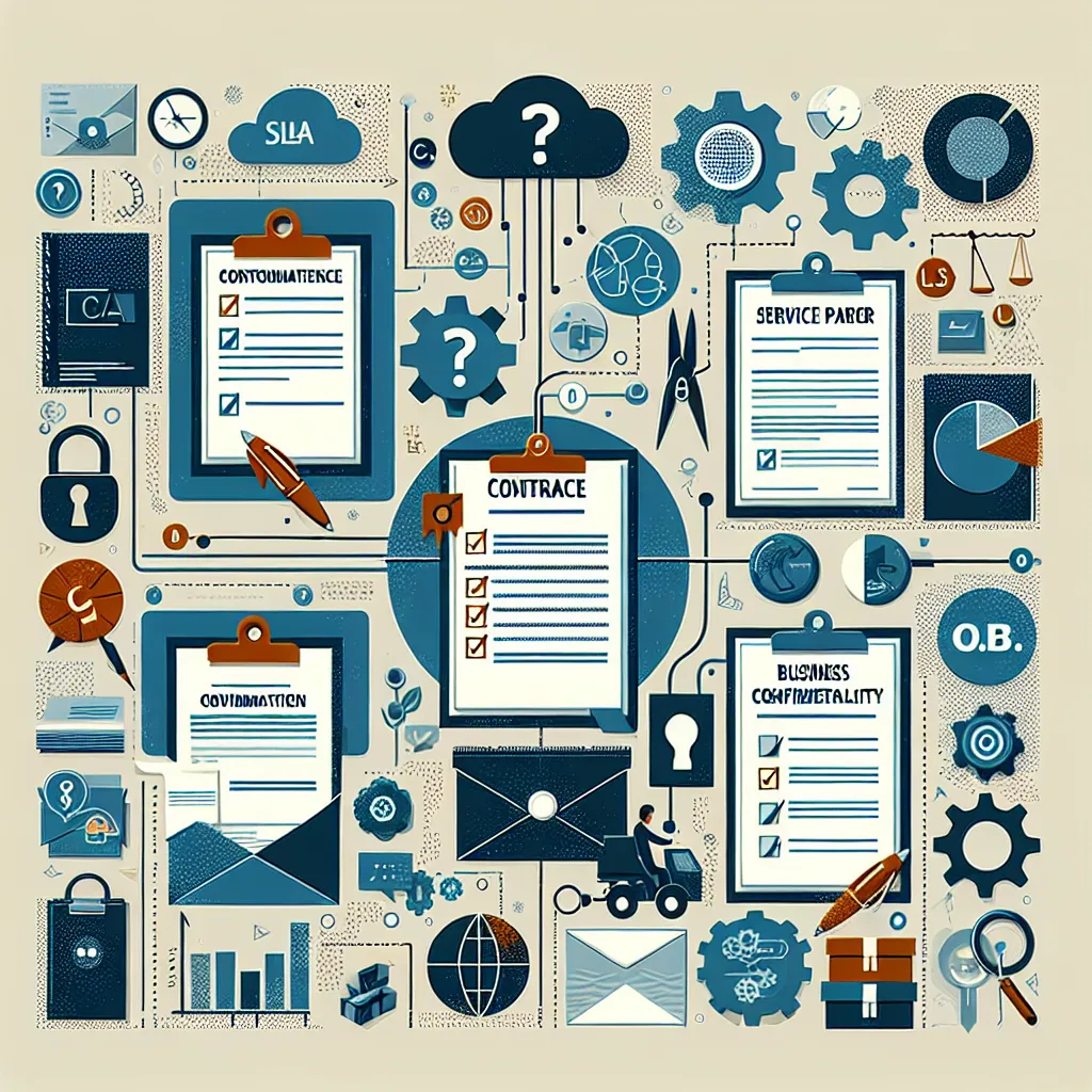 Here are the suggested answers to the questions based on typical service level agreements and service provider management principles:

**Question 1**: Which of the following is not typically included in a Service Level Agreement (SLA)?  
**Answer**: b. Business confidentiality agreements

**Question 2**: What is the primary purpose of service provider management?  
**Answer**: d. To ensure that contractual obligations are met by service providers

**Question 3**: When should a contract not be le