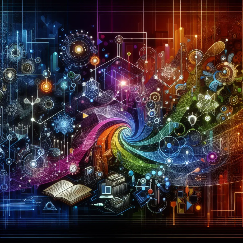 Education, Assessment, Knowledge, Instruction, Technology in an abstract style