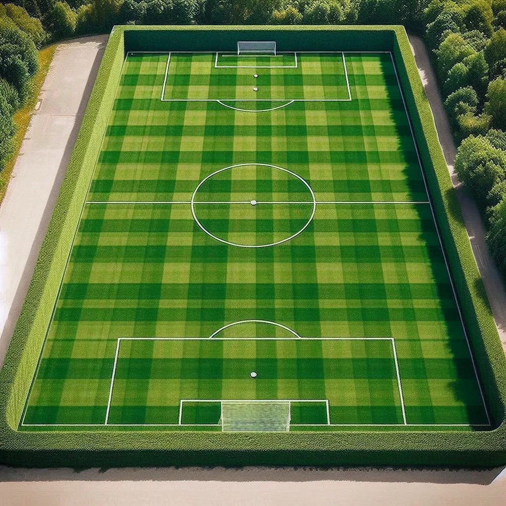 The question relates to finding the area of a soccer field and determining how many 10 by 5 m rectangles are required to cover it. I'll provide guidance on how you can solve this, given that you have the dimensions of the soccer field.

1. **Find the area of the soccer field**: If it's not given, you'll need the length and breadth of the field. Suppose the field is 100 m long and 50 m wide; the area \( A \) would be calculated as:
   \[
   A = \text{length} \times \text{breadth} = 100 \, m \time