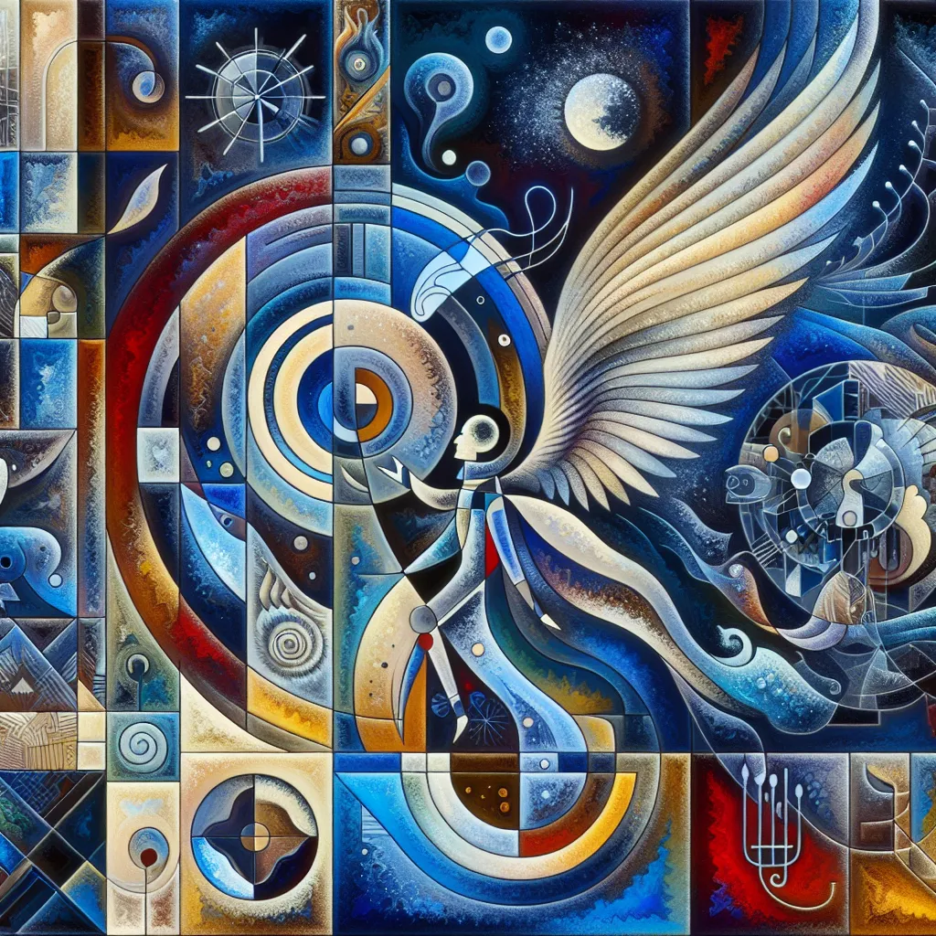Transformation, Lucifer, Hazbin, Identity, Reality in an abstract style