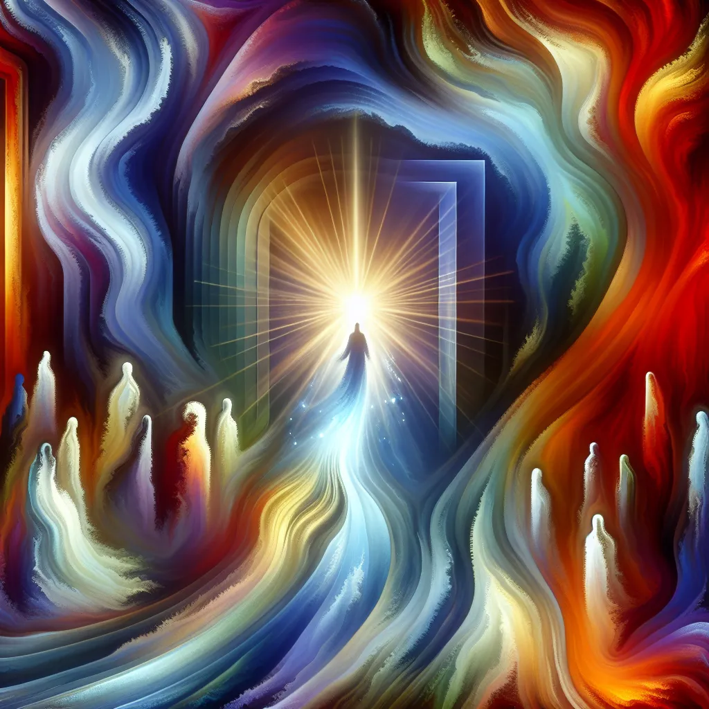 Truth, Return, Jesus, Unknown, Date in an abstract style
