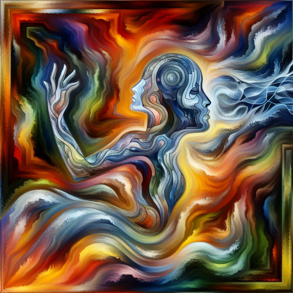 Transformation, Lucifer, Hazbin, Identity, Fantasy in an abstract style
