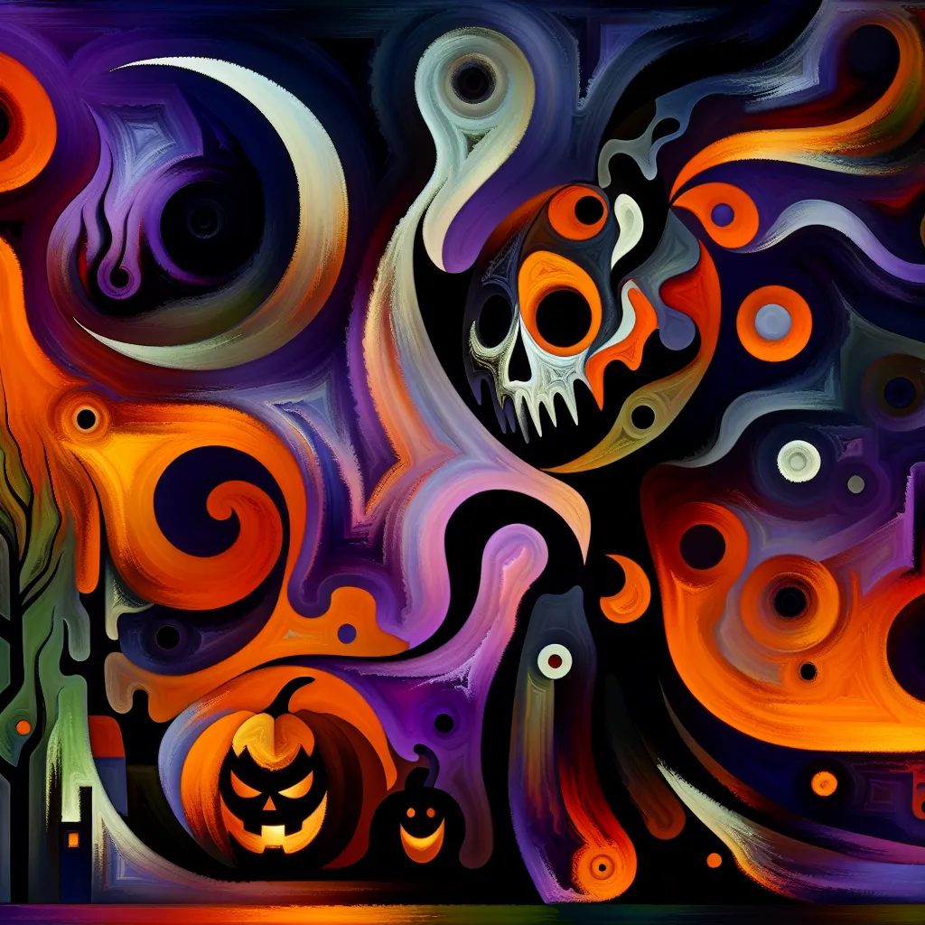 Halloween, Questions, Fictional, Character, Creativity in an abstract style