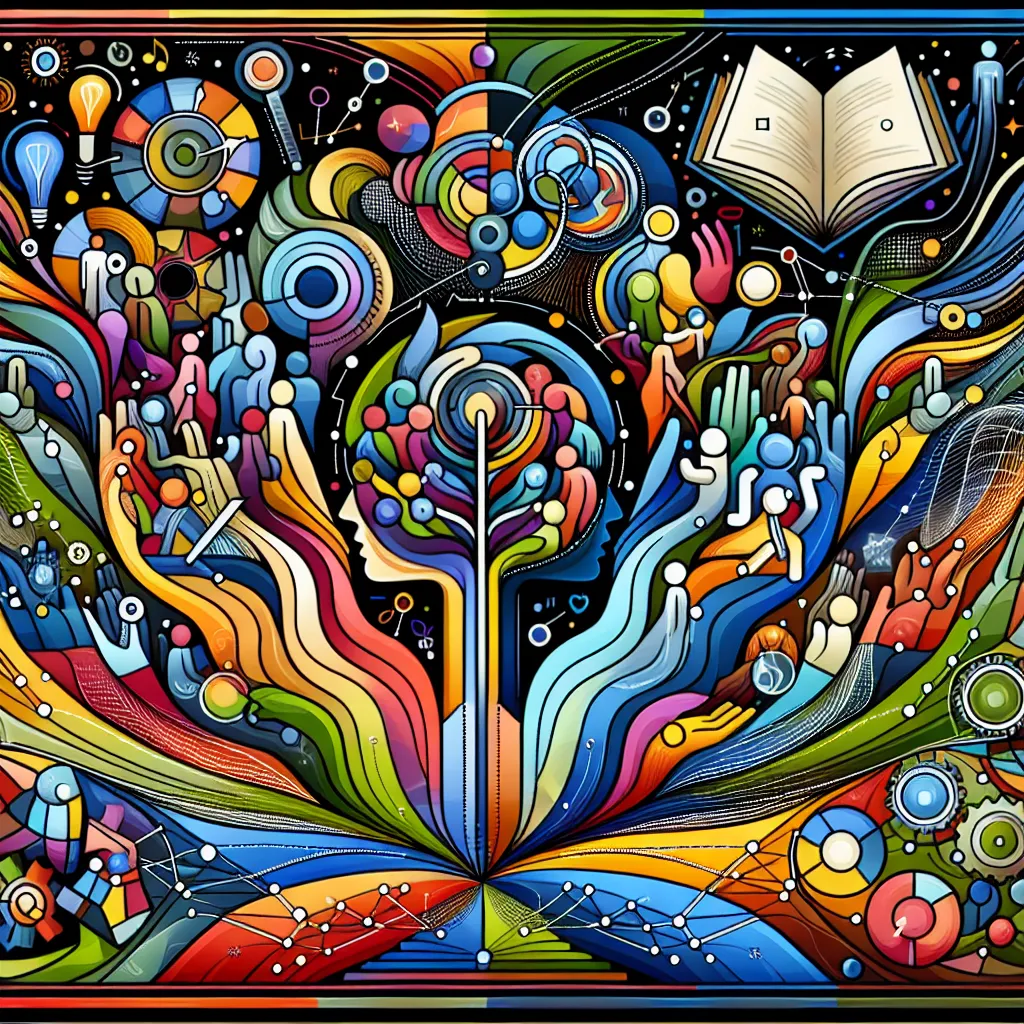 Inclusion, Philosophy, Diversity, Community, Education in an abstract style