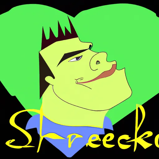 Shrek, Príncipe, Encantador, Amor, Deseo in an abstract style