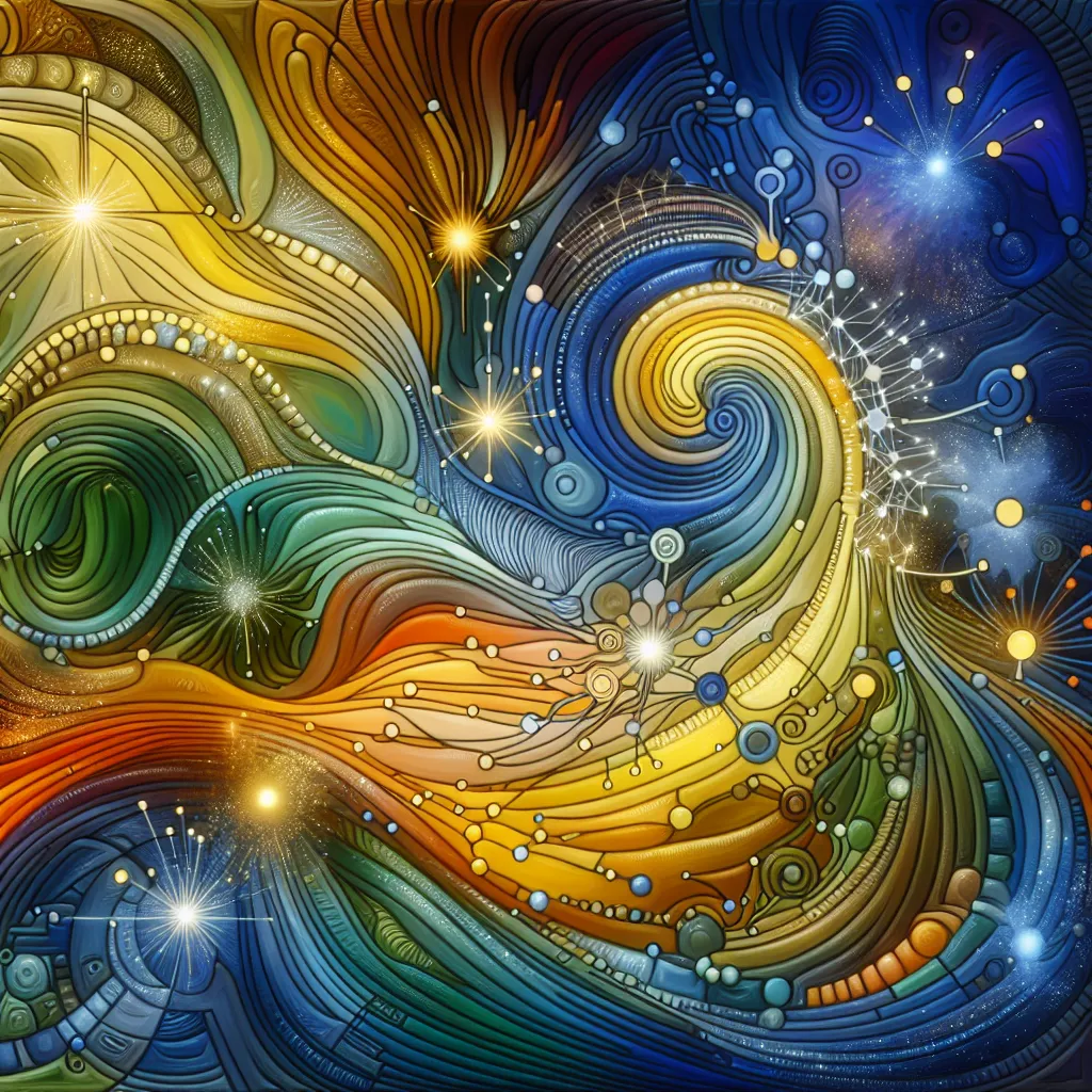 Acknowledgment, Gratitude, Support, Influence, Achievement in an abstract style