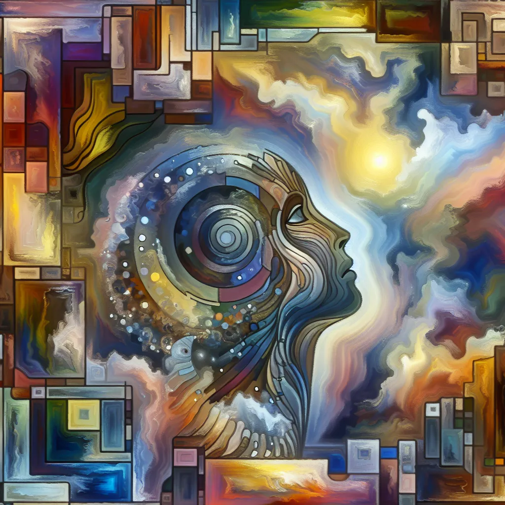 Transformation, Lucifer, Hazbin, Identity, Adventure in an abstract style