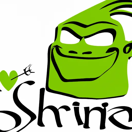 Shrek, Encantador, Amor, Plan, Magia in an abstract style