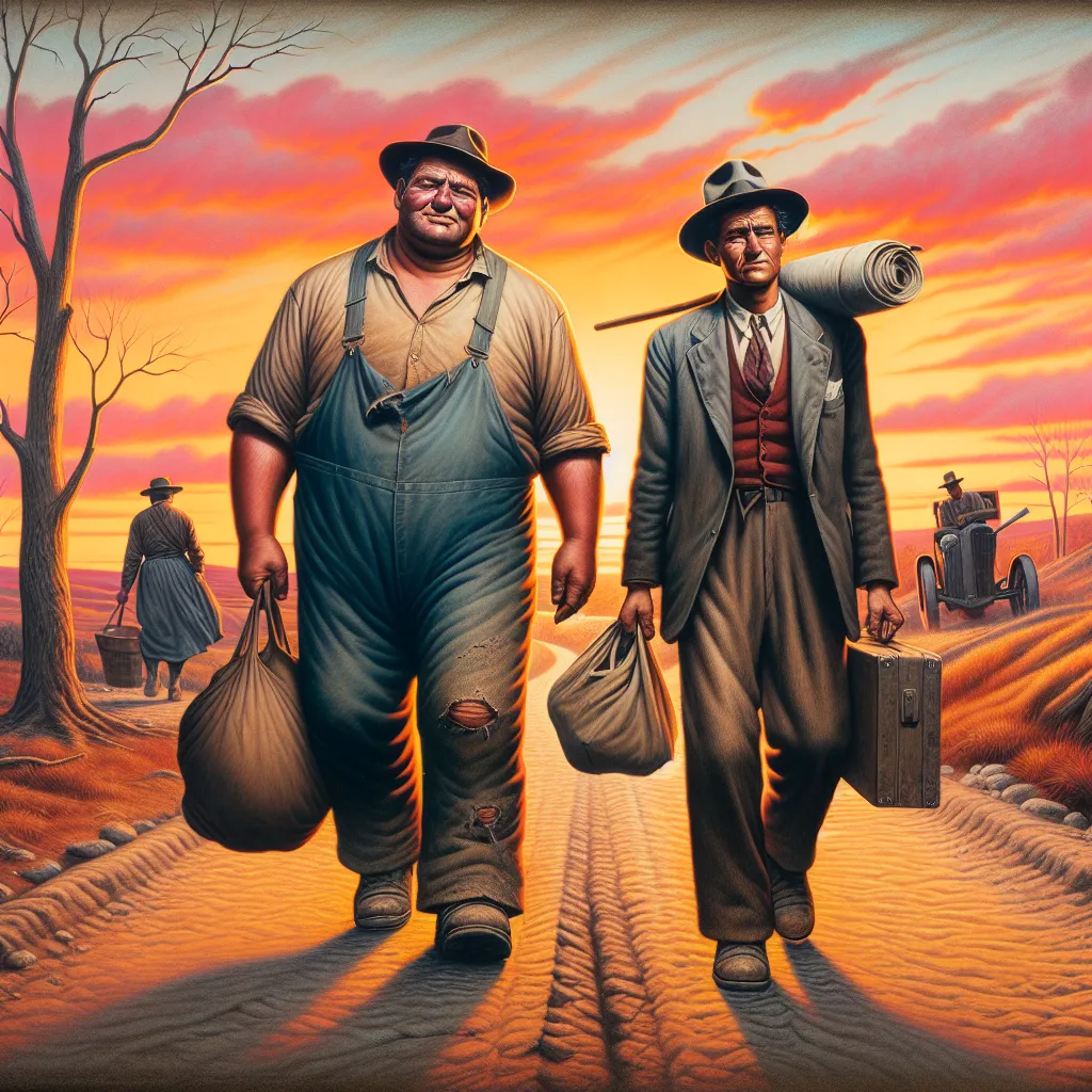 In "Of Mice and Men," the American Dream serves as a tantalizing illusion for characters like George and Lennie, who strive for a better life yet are continually thwarted by societal forces beyond their control. This poignant narrative reveals how ambition can be crushed by poverty, discrimination, and the harsh realities of life during the Great Depression.