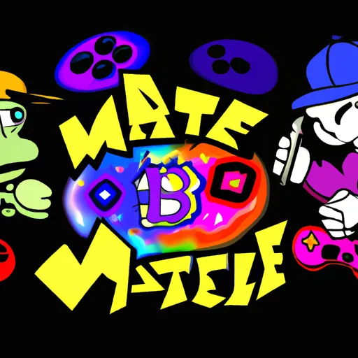 Mario, Rap, Battle, Astro, Verse in an abstract style