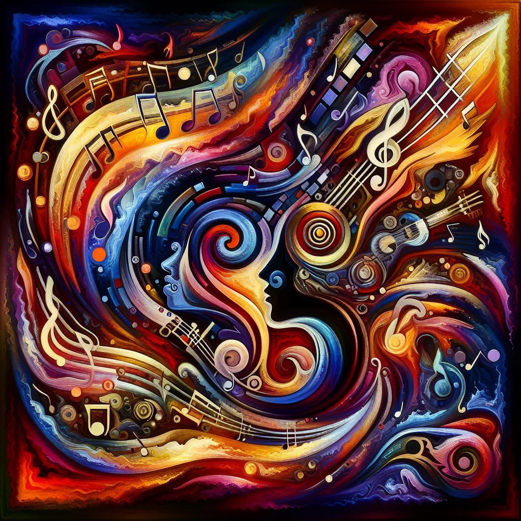 Rolling, Stones, Name, Dylan, Song in an abstract style