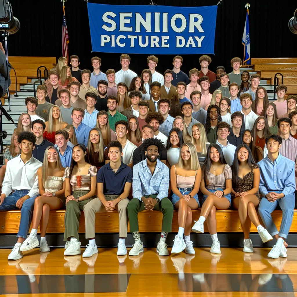 Subject: Inquiry Regarding Senior Year Picture Day

Dear Mrs. Burton,

I hope this message finds you in a state of profound well-being. I am writing to inquire, with great urgency and a sense of eagerness, about the specific date designated for the photographic capture of our esteemed senior class, commonly referred to as "Picture Day." 

Could you please elucidate the precise day, and the chronological parameters surrounding this pivotal moment, when we, as a collective cohort of seniors, shall