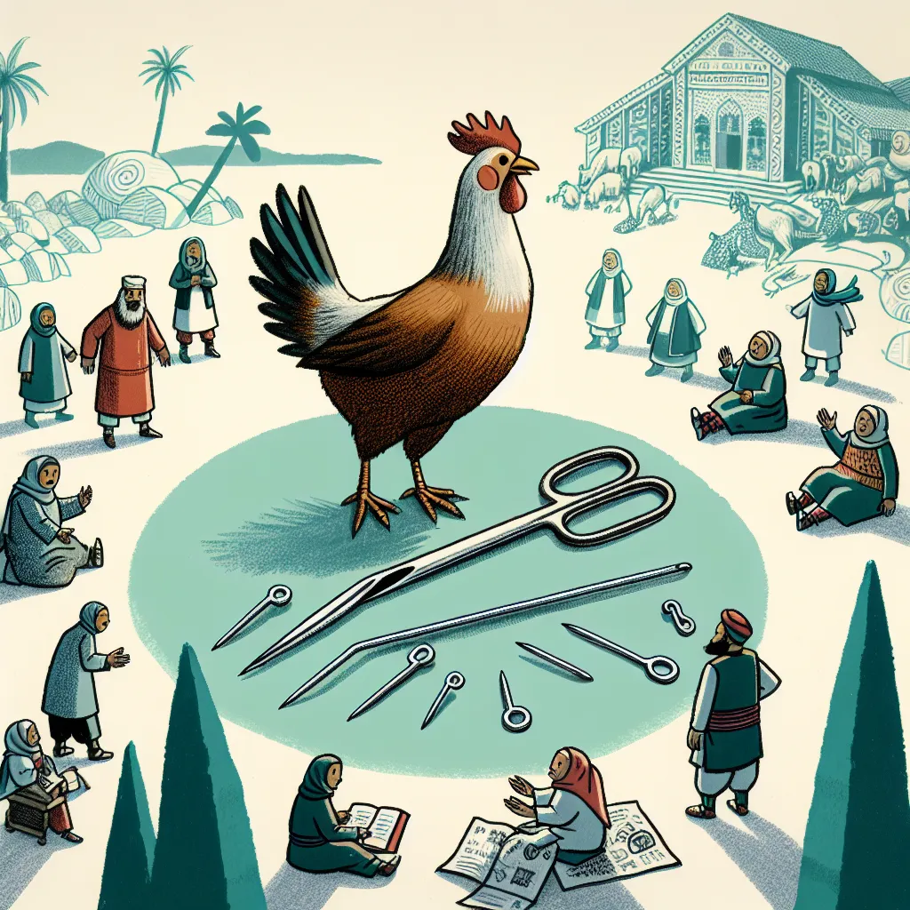 Title: The Lesson of "Die Hen en die Naald"

Ladies and gentlemen,

Today, I want to reflect on the powerful story of "Die Hen en die Naald." This tale, while seemingly simple, carries profound lessons about the actions and choices of the main characters.

In this story, we meet a hen who embodies perseverance and resourcefulness. Despite facing challenges, her determination drives her to navigate the obstacles in her way. One pivotal moment is when she discovers the needle, a tool that symboliz