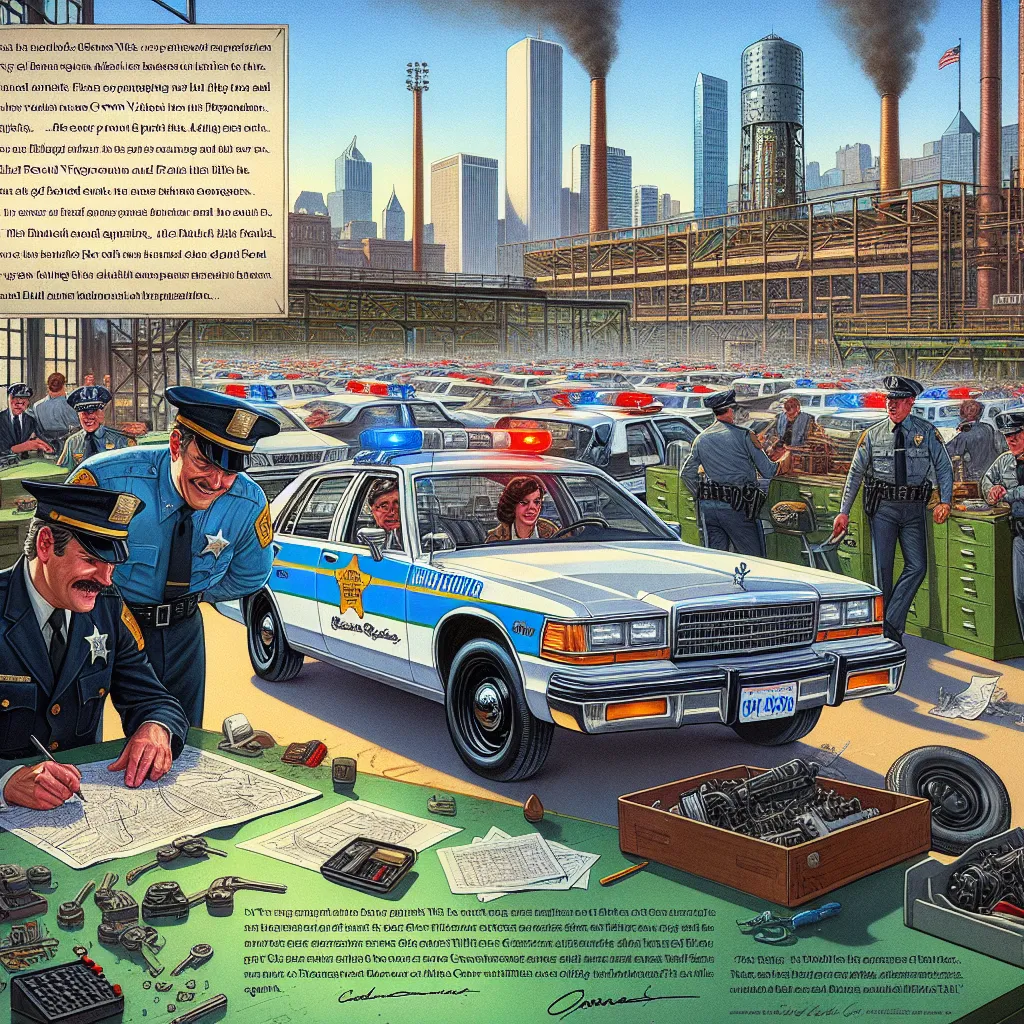 In 2025, Ford's announcement to revive the beloved Crown Victoria sparked excitement nationwide. Social media buzzed as enthusiasts and law enforcement alike celebrated the return of the classic.

In a Chicago precinct, two officers sat in their outdated Ford utility interceptor. Officer Smith sighed, “I miss cruising in the Crown Vic. Those SUVs just don’t feel right.”  
Officer Davis nodded, “I hear they’re bringing it back! I can’t wait to drive one again.”

Meanwhile, the Mayor of Chicago pr