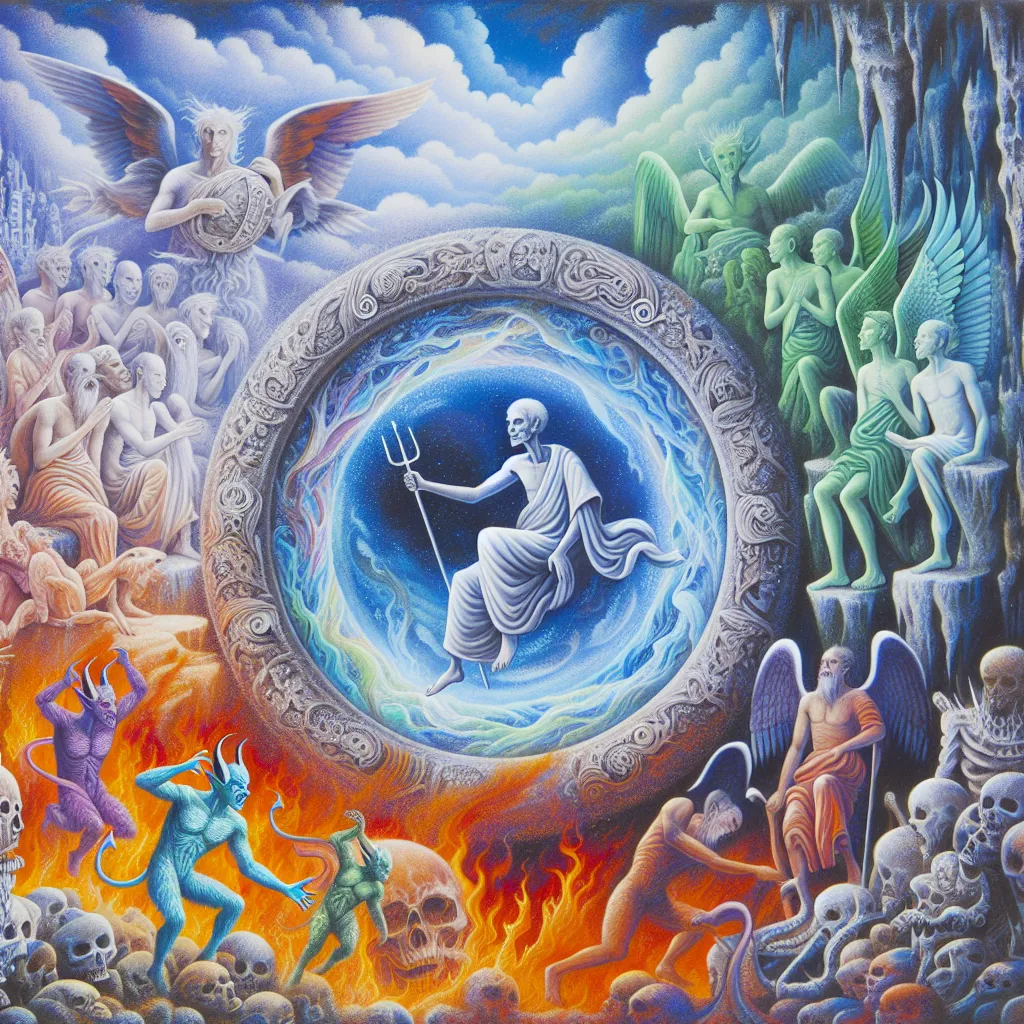 Transformation, Lucifer, Hell, Identity, Animation in an abstract style
