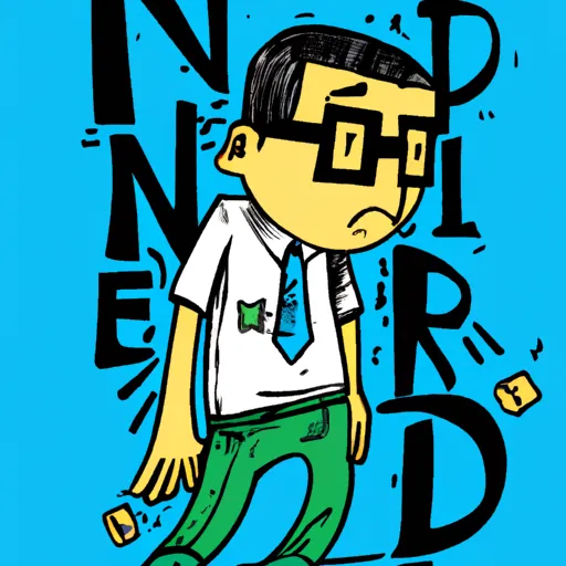 Nerd, Bullying, Padre, Infarto, Perdón in an abstract style