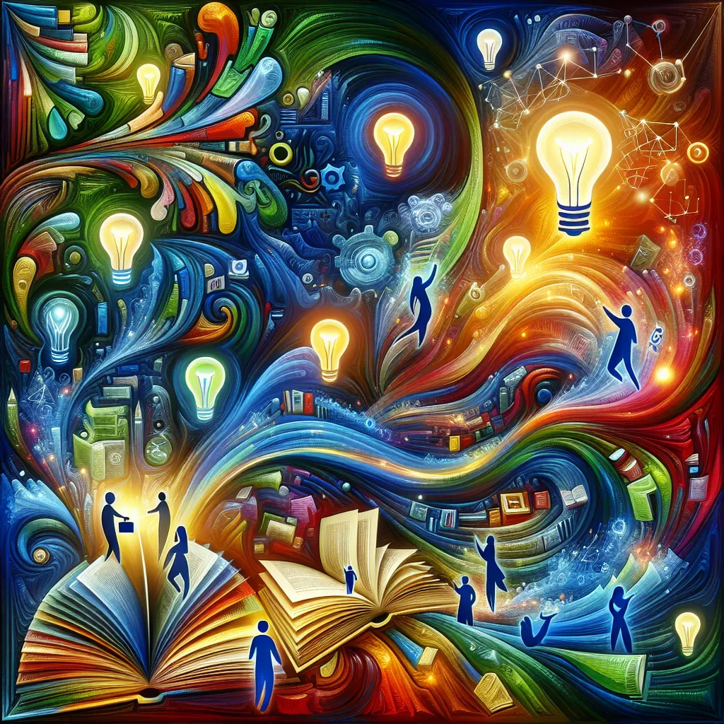 Literature, Benefits, Learning, Engagement, Motivation in an abstract style