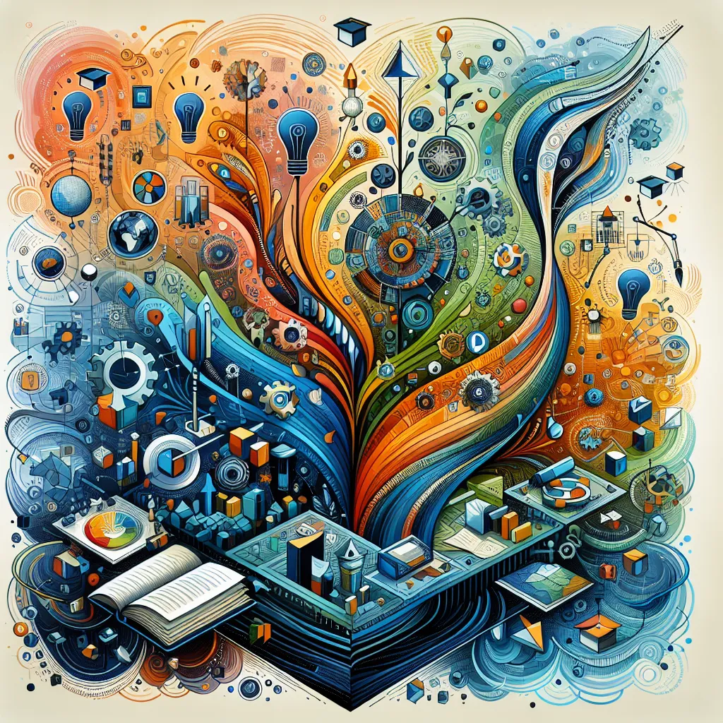 Teachers, Training, Curriculum, Skills, Adaptation in an abstract style