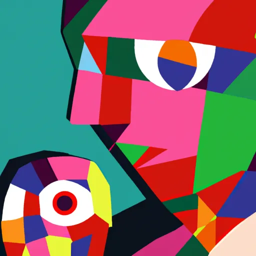 Aurelio, Venganza, Amor, Engaño, Osadía in an abstract style