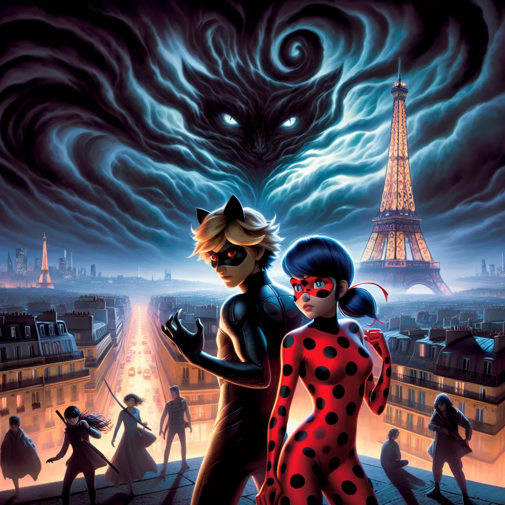 **Title: Miraculous: Shadows of Vengeance**

**Summary:** After the triumph over Dark Moth, Paris breathes a sigh of relief. Ladybug, Cat Noir, and the Miraculous Resistance strive to restore peace, celebrating Halloween's victory. However, from the depths of the Catacombs, Dark Mills rises, fueled by revenge against Gabriel Agreste. Seeking to reclaim his former power, he devises a plan to steal the Miraculouses from the Chinese Miracle Box, aiming to resurrect Hawk Moth’s dark legacy.

As the 