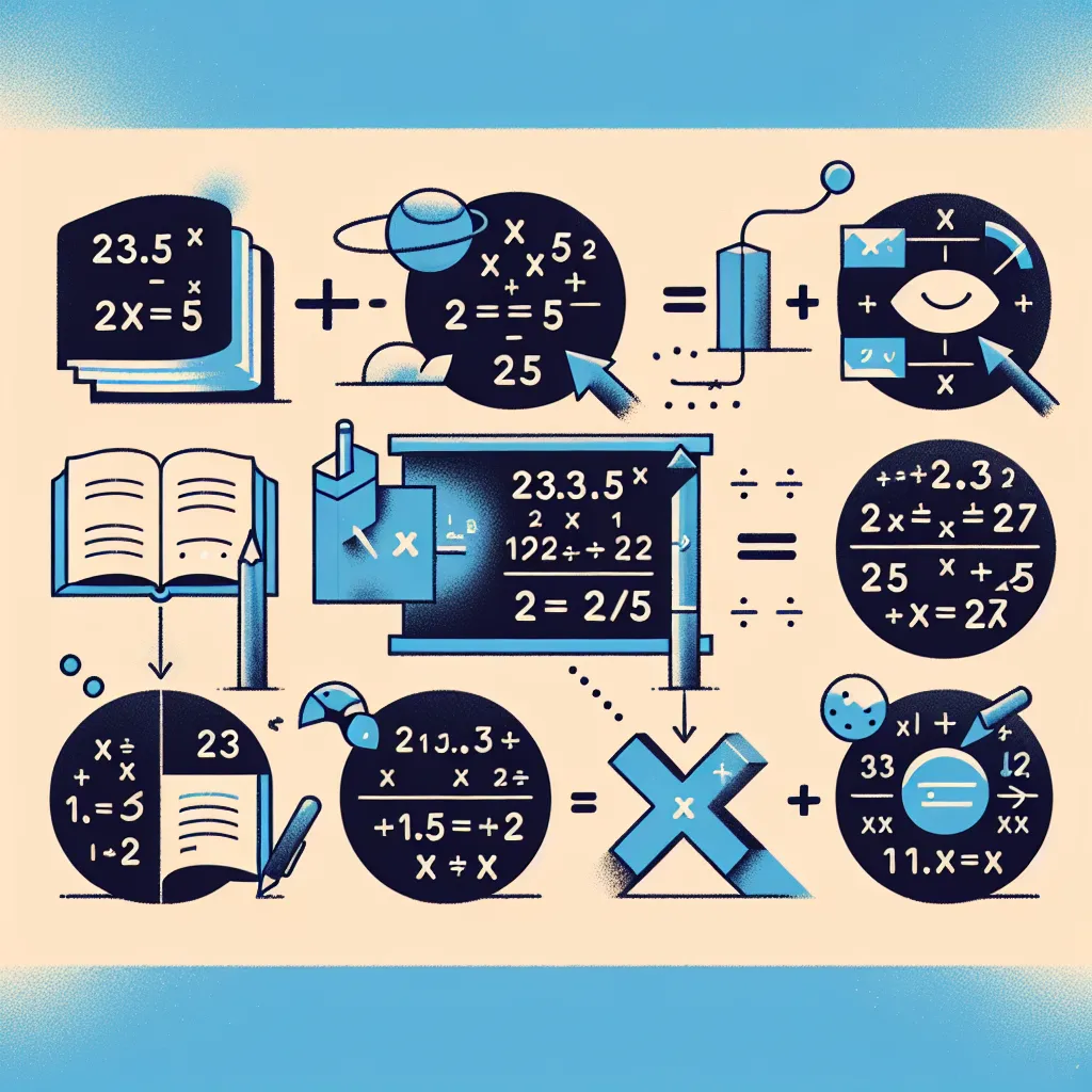 To solve the equation \( 23.5 - 2(x + 5) = 25x \), follow these steps:

1. Distribute the \(-2\) on the left side:
   \[
   23.5 - 2x - 10 = 25x
   \]

2. Simplify the left side:
   \[
   13.5 - 2x = 25x
   \]

3. Add \(2x\) to both sides:
   \[
   13.5 = 27x
   \]

4. Divide both sides by \(27\):
   \[
   x = \frac{13.5}{27} = \frac{1}{2} = 0.5
   \]

Thus, the value of \(x\) is \(0.5\).